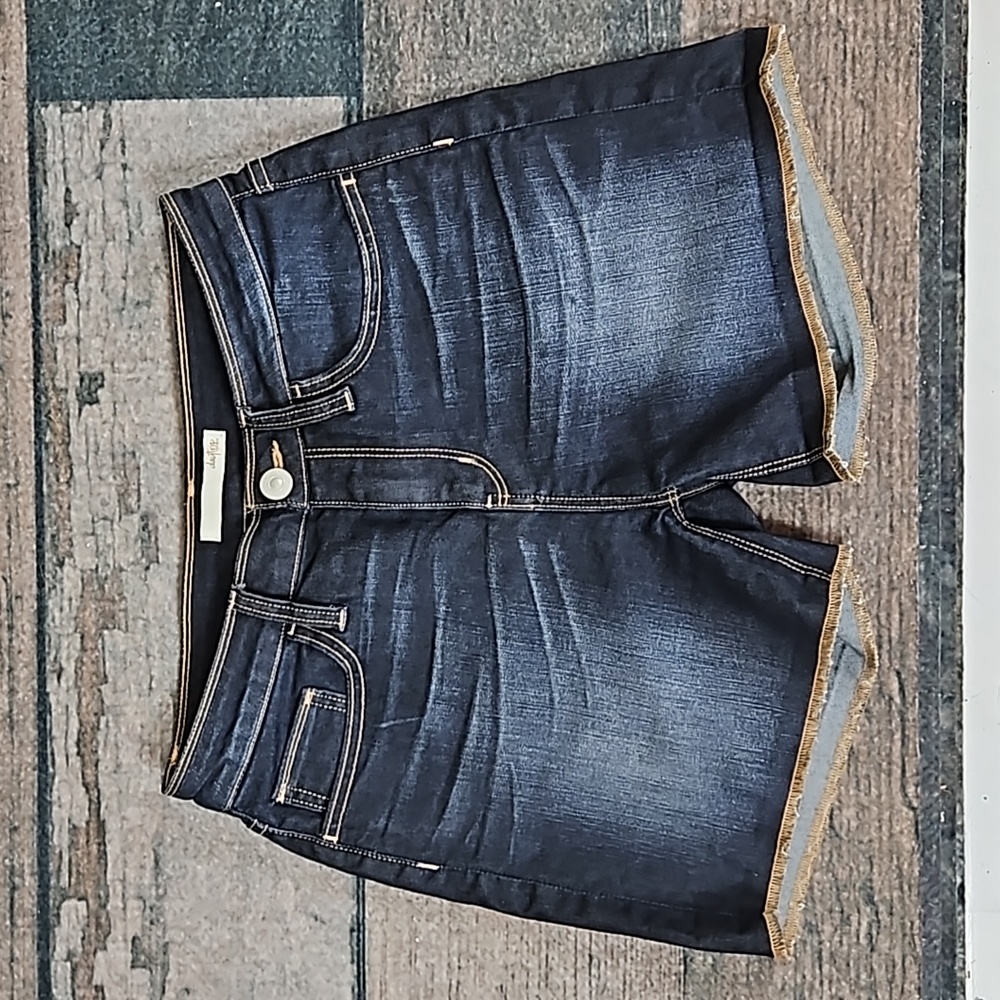 Daytrip Lynx Dark Wash Denim Jean Shorts Size 27 Women